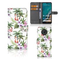 Nokia G50 | Telefoonhoesje | Met pasjeshouder | Flamingo Palms - thumbnail