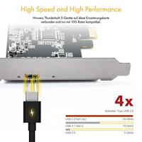 ICY BOX IB-PCI1901-C32 1 + 1 poorten USB 3.2 Gen 2x2-controllerkaart USB-C 3.2 Gen 2 PCIe - thumbnail