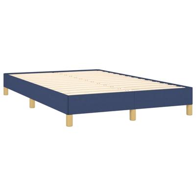 Boxspring met matras stof blauw 90x190 cm - thumbnail