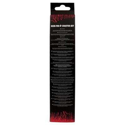 Stranger Things Desk Pad & Coaster Set Hellfire Club Stranger Things Desk Pad & Coaster Set Hellfire Club