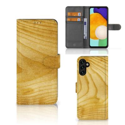 Samsung Galaxy A04s | Samsung Galaxy A13 5G | Book Style Case | Licht Hout