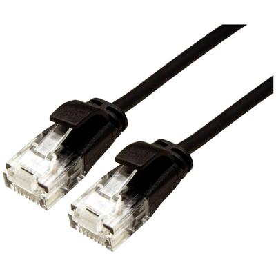 ROLINE GREEN UTP patchkabel Cat.6A (Class EA), LSOH, extra dun, zwart, 3 m ROLINE GREEN UTP patchkabel Cat.6A (Class EA), LSOH, extra dun, zwart, 3 m