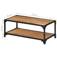 Salontafel 90x45x35 cm massief acaciahout - thumbnail