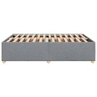 Bedframe zonder matras stof lichtgrijs 140x200 cm - thumbnail