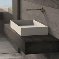 Opbouw Waskom Ideavit Solidjoy 75x37,5x11 cm Solid Surface Mat Wit Ideavit - thumbnail