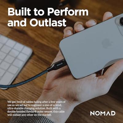 Nomad USB-C naar USB-C Kevlar® kabel (1.5m/240W) - Carbide - thumbnail