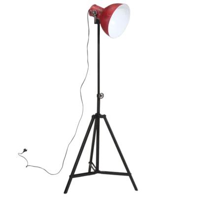 VidaXL Vloerlamp 25 w e27 61x61x90/150 cm verweerd rood