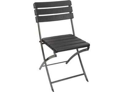 Perel folding chair wood Campingstoel Zwart FP165W Belastbaarheid (gewicht) (max.) 300 kg