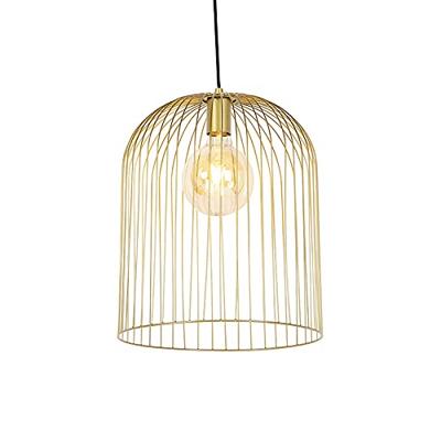 QAZQA Set van 5 design hanglampen goud - Wires QAZQA Set van 5 design hanglampen goud - Wires