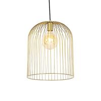 QAZQA Set van 5 design hanglampen goud - Wires - thumbnail