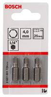 Bosch Accessories 2607001724 Inbus-bit 4 mm Extra hard C 6.3 3 stuk(s) - thumbnail