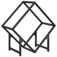 Brandhoutrek 50x25x50 cm koudgewalst staal zwart - thumbnail