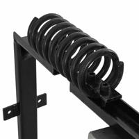 VidaXL Vee borstels verstelbaar rood en blauw 84 x 10 x 91 cm pvc - thumbnail