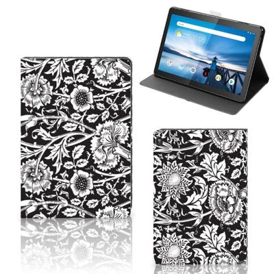 Lenovo Tablet M10 Tablet Cover Black Flowers Lenovo Tablet M10 Tablet Cover Black Flowers