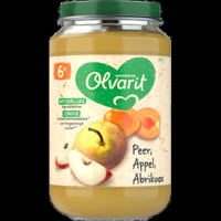 Olvarit Peer Appel Abrikoos 6+ Maanden 200 g bij Jumbo - thumbnail