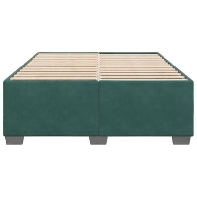 Bedframe zonder matras 160x200 cm fluweel donkergroen