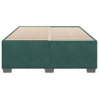 Bedframe zonder matras 160x200 cm fluweel donkergroen - thumbnail