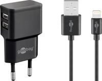 USB A oplader + lightning kabel - thumbnail