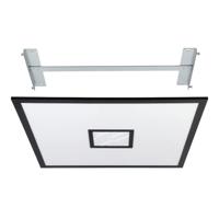 EGLO Bordonara Plafondlamp - LED - 59,5 cm - Zwart|Wit - Dimbaar - thumbnail