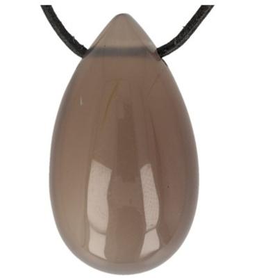 Druppelvormige Hanger Agaat (Grijs)