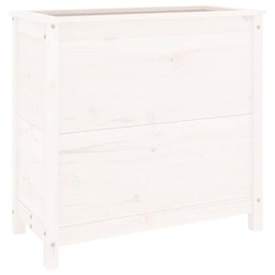 VidaXL Plantenbak 82,5x40x78 cm massief grenenhout wit VidaXL Plantenbak 82,5x40x78 cm massief grenenhout wit