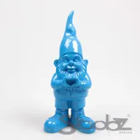 Kabouter hart 10x13x29.5cm blauw - thumbnail