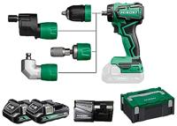 HiKOKI DS18DDQWRZ Accu-schroefboormachine 18 V 2.0 Ah Li-ion Incl. 2 accus, Incl. lader, Incl. koffer - thumbnail