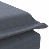 Massage chaise longue met bolster fluweel donkergrijs - thumbnail