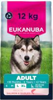 Eukanuba Hondenvoer Droog met zalm & gerst voor grote rassen – premium droogvoer voor volwassen honden, 12 kg - thumbnail