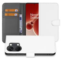 Book Case Telefoonhoesje voor de OnePlus Nord 3 Wit met Pasjeshouder - thumbnail