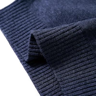 Kindertrui gebreid 128 marineblauw - thumbnail