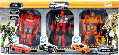 Roboforces transformer robot set 3-delig