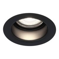 Mari - LED platte inbouwspots met lage inbouwdiepte 58mm - 3,8 Watt 270 Lumen - 6000K Daglicht wit - GU10 LED Module - Verzonken - Dimbaar - Rond - IP65 waterdicht - Zwart - thumbnail