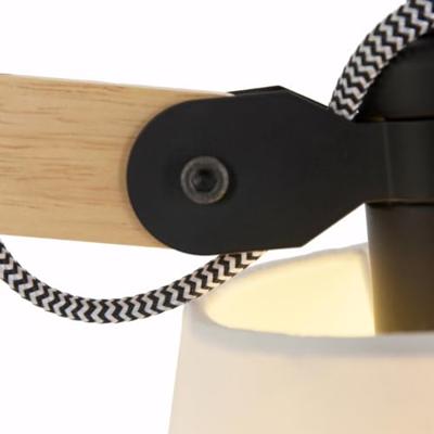 Mexlite Wandlamp dion 8853be berken Mexlite Wandlamp dion 8853be berken