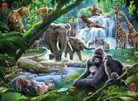 Ravensburger puzzel jungledieren - 100 stukjes - thumbnail