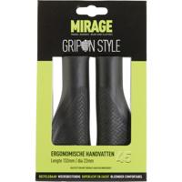 Handvatpaar Mirage Grips in style #45 - 132/132 mm met lockring - zwart - thumbnail