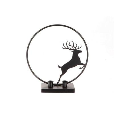 Kandelaar hert l30.5b10.5h33 zwart HBX Deco - Hbx deco Kandelaar hert l30.5b10.5h33 zwart HBX Deco - Hbx deco