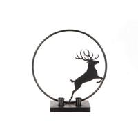 Kandelaar hert l30.5b10.5h33 zwart HBX Deco - Hbx deco - thumbnail