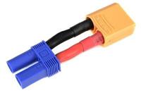 Conversie kabel XT90 man > EC5 vrouw met silicone kabel 14AWG - thumbnail