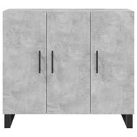 Dressoir 90x34x80 cm bewerkt hout betongrijs - thumbnail