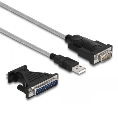 Delock USB 2.0 naar RS-232 D-Sub 9 adapter, 1.8 m.