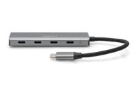 Digitus DA-70246 DA-70246 USB-hub 4 poorten USB-A USB 3.1 Gen1 5 GBit/s Met aluminium behuizing Donkergrijs - thumbnail