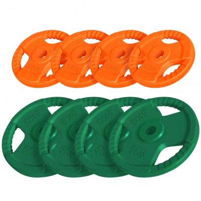 Voordeelbundel 30 kg (4 x 5 kg en 4 x 2,5 kg) Halterschijven Gripper Gietijzer - 30/31 mm