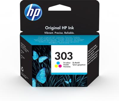 HP Inktcartridge 303 Origineel Cyaan, Magenta, Geel T6N01AE Inkt HP Inktcartridge 303 Origineel Cyaan, Magenta, Geel T6N01AE Inkt