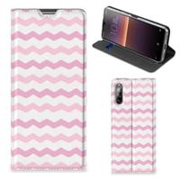 Sony Xperia L4 | Hoesje met Magneet | Waves Roze - thumbnail