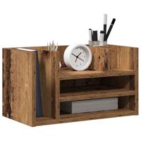 VidaXL Bureau organizer oudhout 44,5 x 24 x 25 cm bewerkt hout - thumbnail