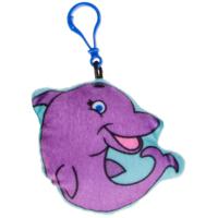 Lg-imports Sleutelhanger Dolfijn Junior 6 Cm Pluche Paars - thumbnail