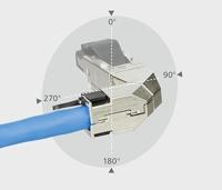 Metz Connect Kabel Op locatie monteerbare RJ45-stekker 130E405042-E Stekker Zwart 1 stuk(s) - thumbnail