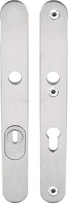 Formani Basics LBSM-28KT massieve veiligheidsschilden met kerntrekbeveiliging kruk/kruk SKG*** PC92 - PVD mat RVS