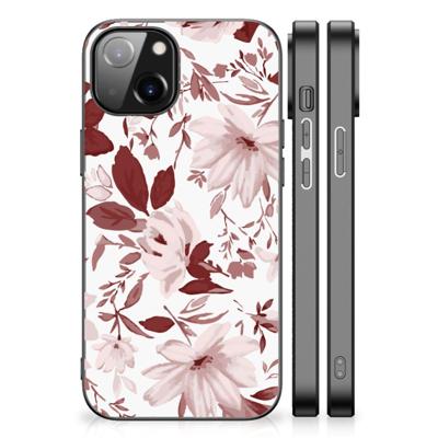 Kleurrijke Telefoonhoesje Apple iPhone 13 | iPhone 14 Watercolor Flowers